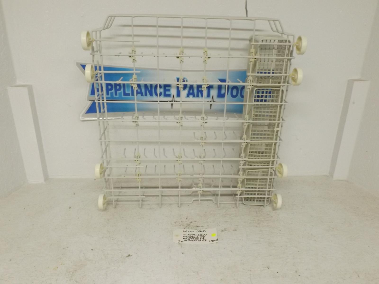 GE Dishwasher WD28X10226 WD28X10138 WD28X10109 WD28X10058 Lower Rack Used GE Dishwasher WD28X10226 WD28X10138 WD28X10109 WD28X10058 Lower Rack Used